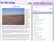 Tablet Screenshot of faroutliving.com